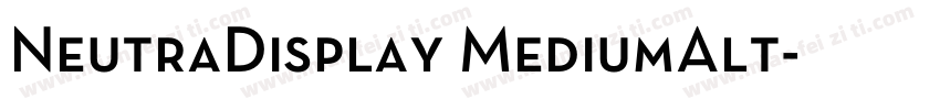 NeutraDisplay MediumAlt字体转换